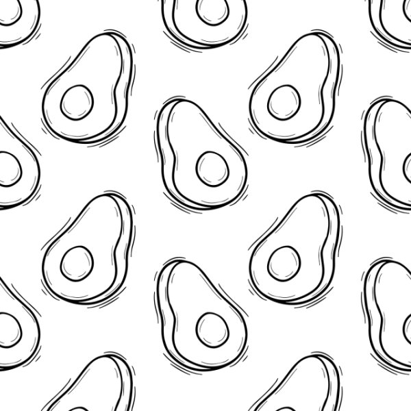 Раскраска авокадо