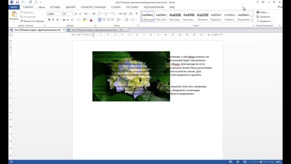Как вырезать рисунок в Ворде