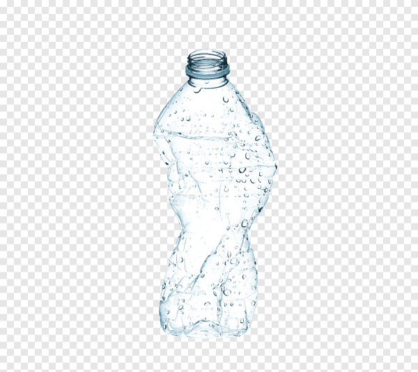 Пластмассовая бутылка без фона