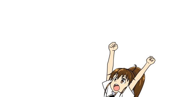 Аниме девочка выглядывает