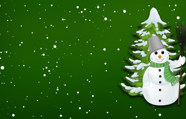 Новогодний фон с елкой