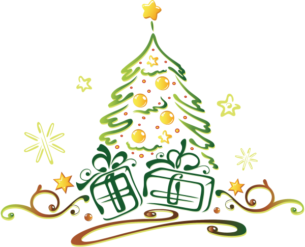 Елка новый год вектор