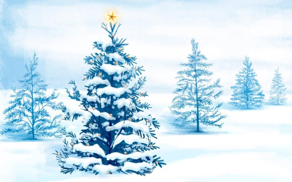 В новогоднем лесу