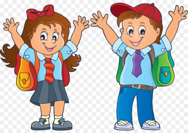Школьники мультяшные