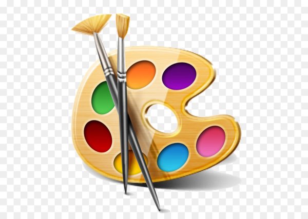 Палитра с кисточкой