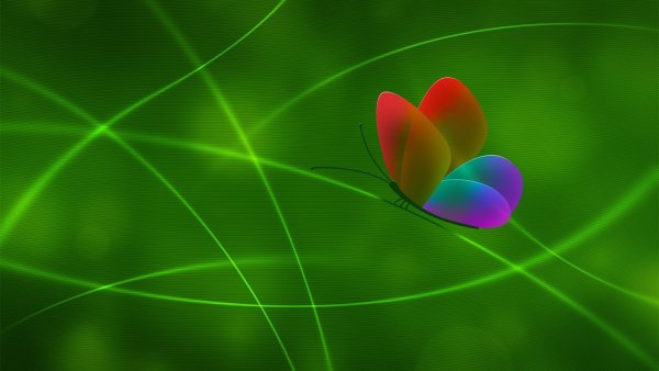 Красивые зелёные обои