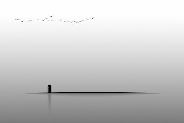 Черно белый Минимализм