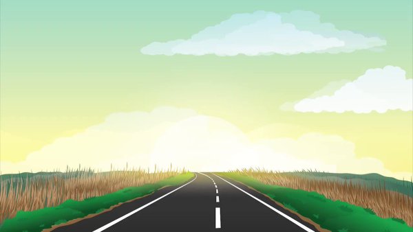 Дорога мультяшная