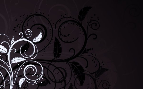 Красивые узоры на черном фоне