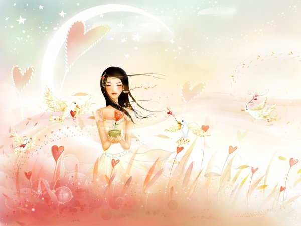 Красивый фон для девушки