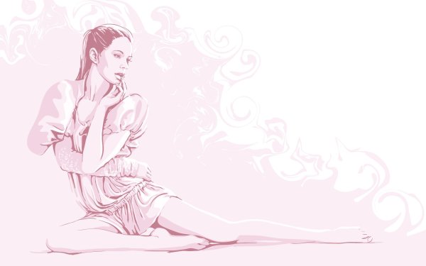 Графика (девушка)