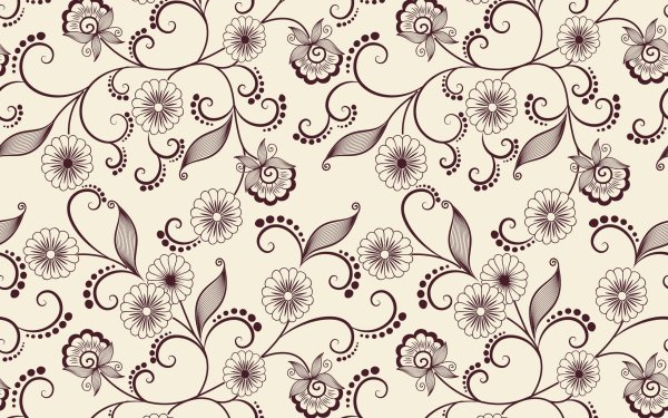 Бесшовный цветочный узор