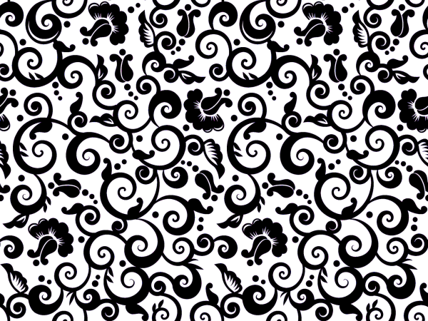 Орнамент черно белый