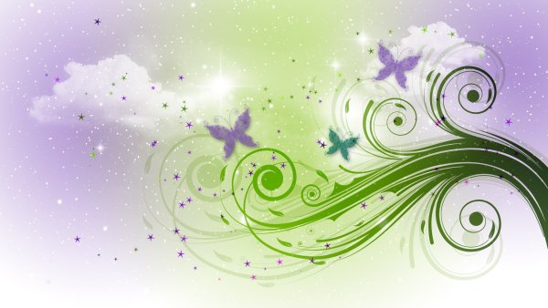 Абстрактные цветочные узоры