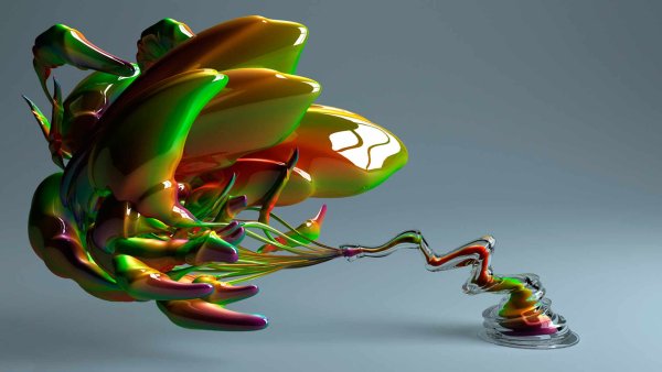 Футуристические цветы