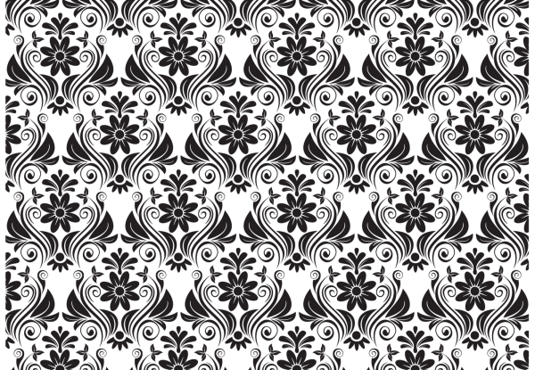 Орнамент черно белый