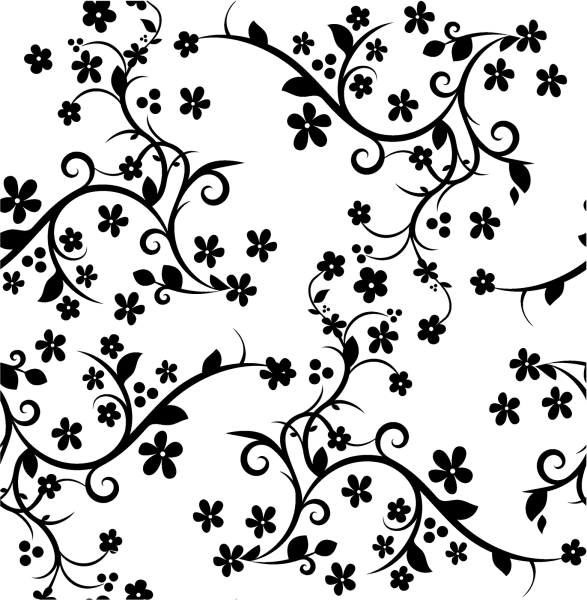 Красивые узоры черно белые