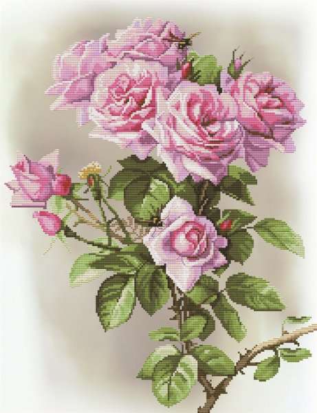 Наборы для вышивания крестом розовая Соната арт ср3287