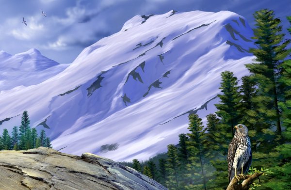 Пейзажи с орлами