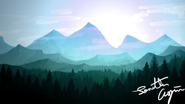 Векторный пейзаж