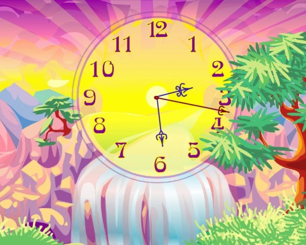 Фоновый рисунок на часы