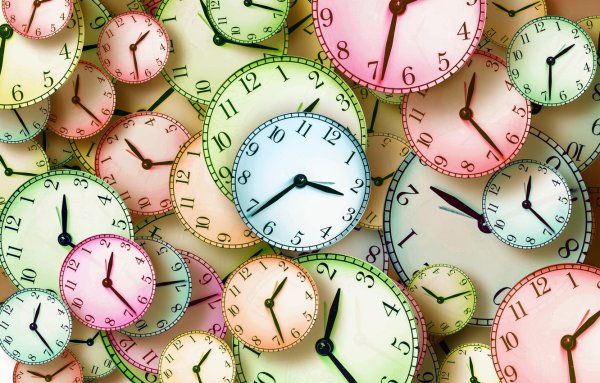 Красивый фон с часами