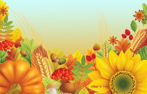 Фон для осенней выставки