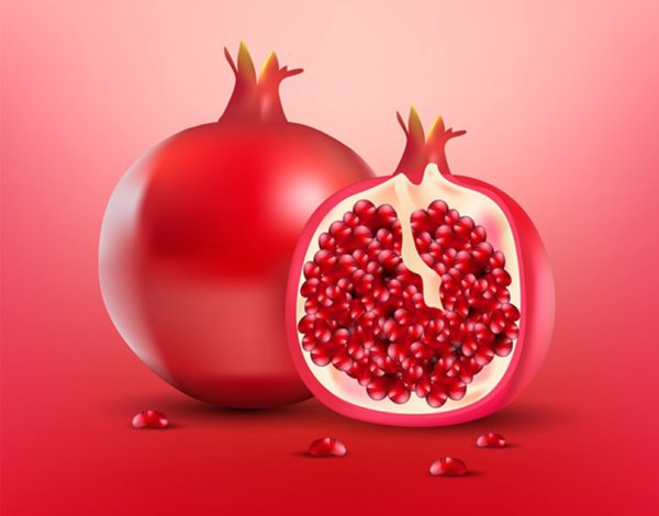 Фон с гранатами