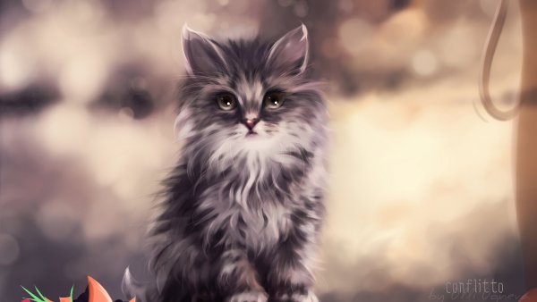 Котенок арт