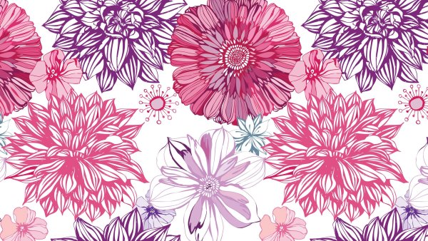 Орнамент с цветами