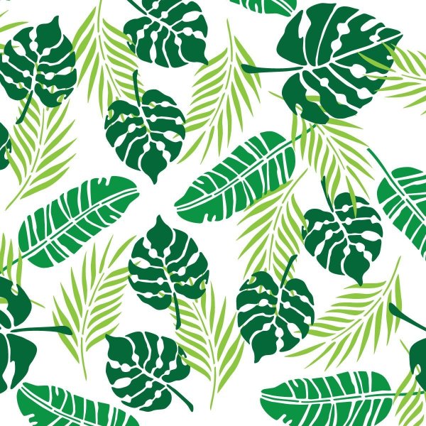 Листья монстеры паттерн