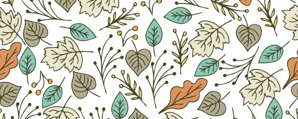 Стилизованные листья фон