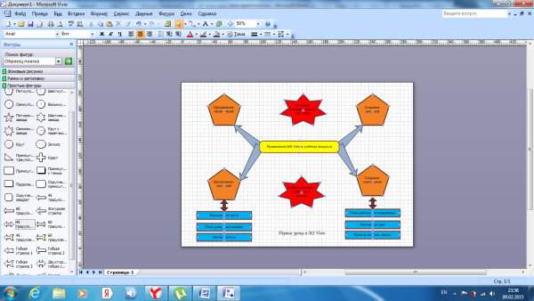 Вставка и редактирование готового изображения в Визио