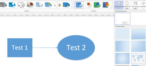 Фон в Майкрософт Visio