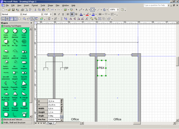 Microsoft Visio чертежи
