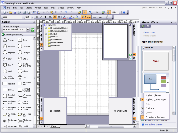 Трафареты Visio