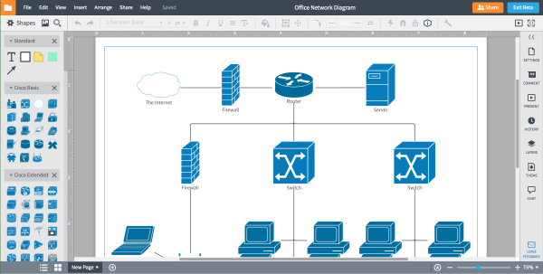 ИТ инфраструктура в MS Visio