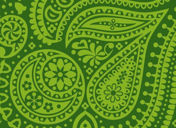 Зеленый фон с орнаментом