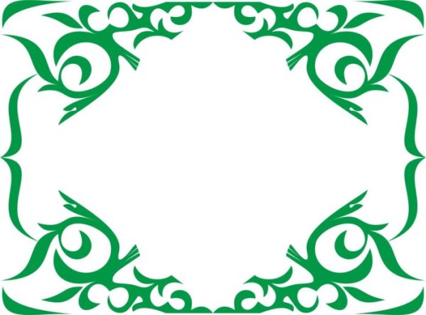 Казахский растительный орнамент