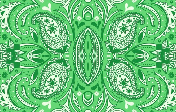 Зеленый узор