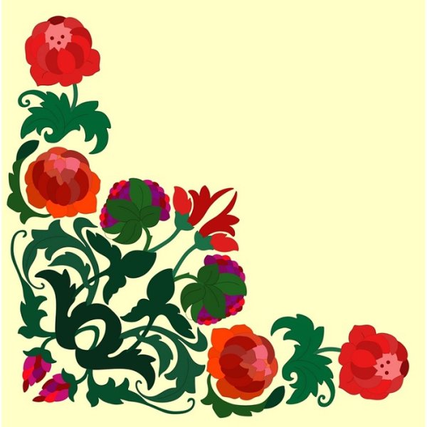 Татарский орнамент цветы