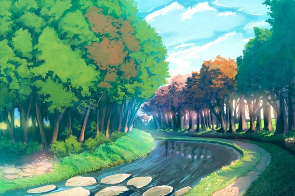 Аниме природа