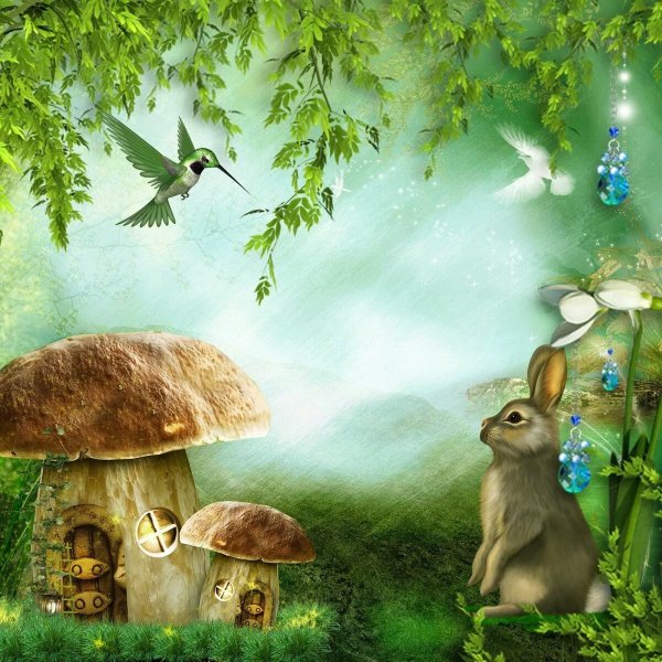 Сказочная Полянка в лесу