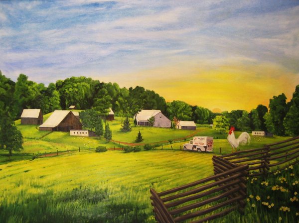 Деревня иллюстрация