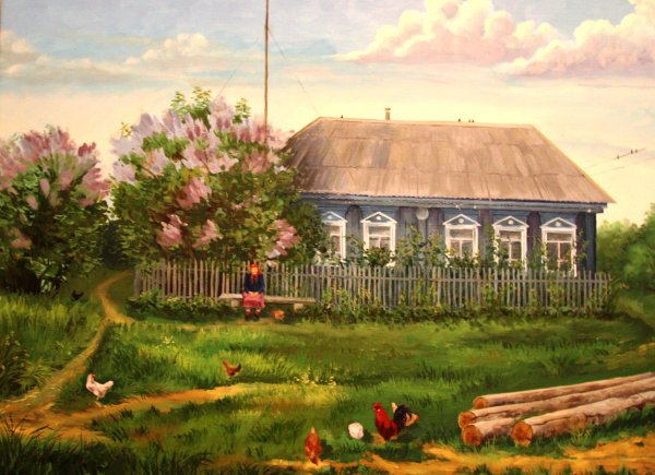 Домик бревно