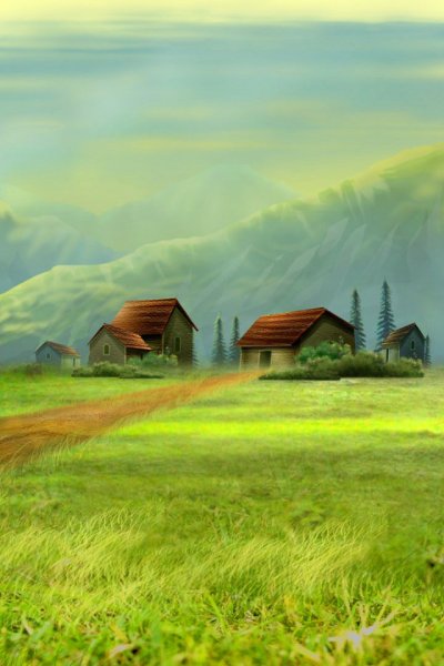 Мультяшный пейзаж