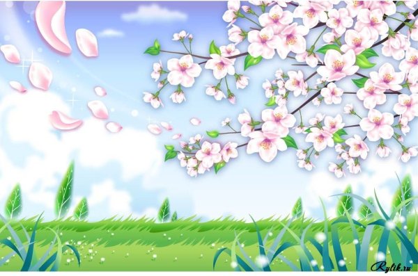 Весенний фон для презентации