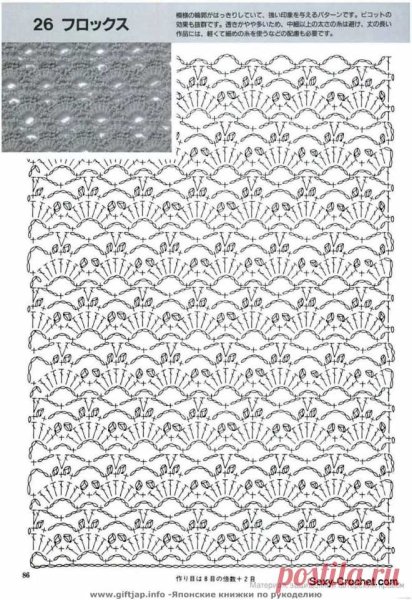 Красивые узоры крючком