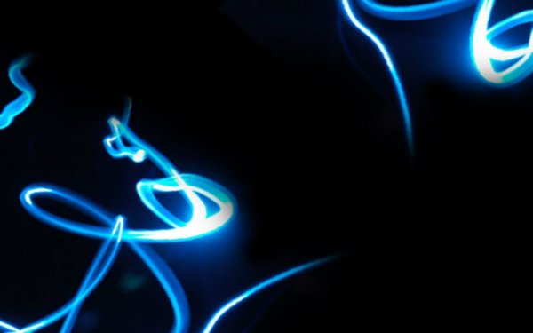 Синий неон