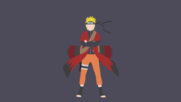 Наруто в режиме Санина в полный рост